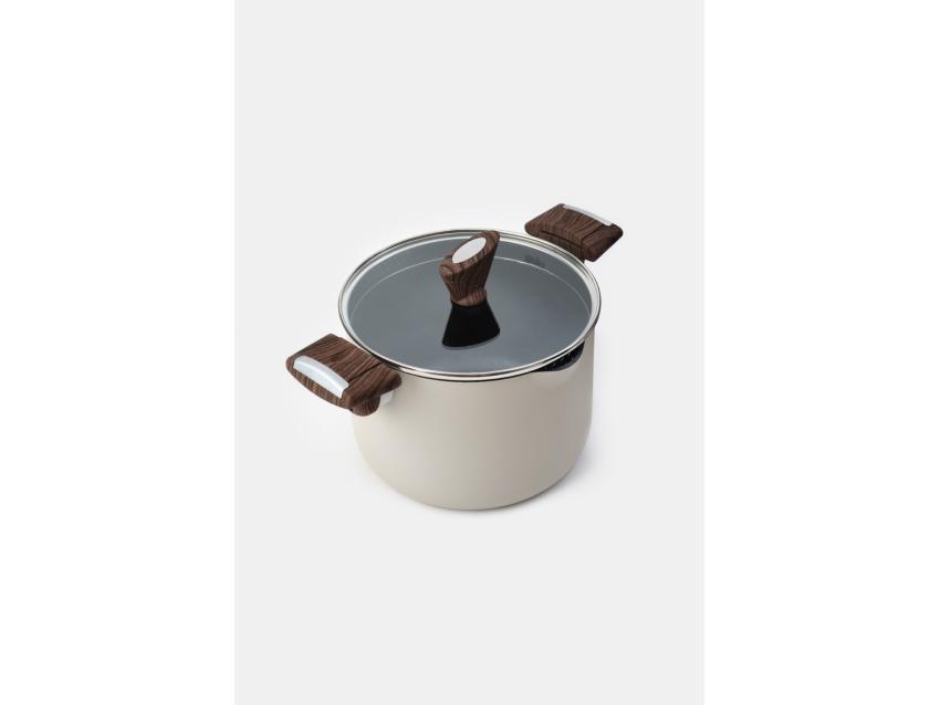 Titanyum Makarna Tenceresi 22 cm Krem